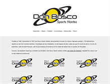 Tablet Screenshot of donboscosportsnantes.fr